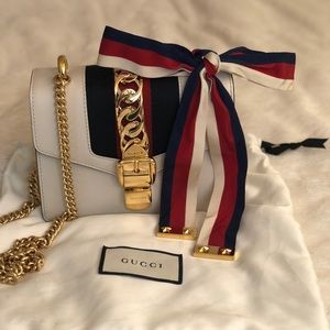 Gucci Sylvie leather mini chain bag